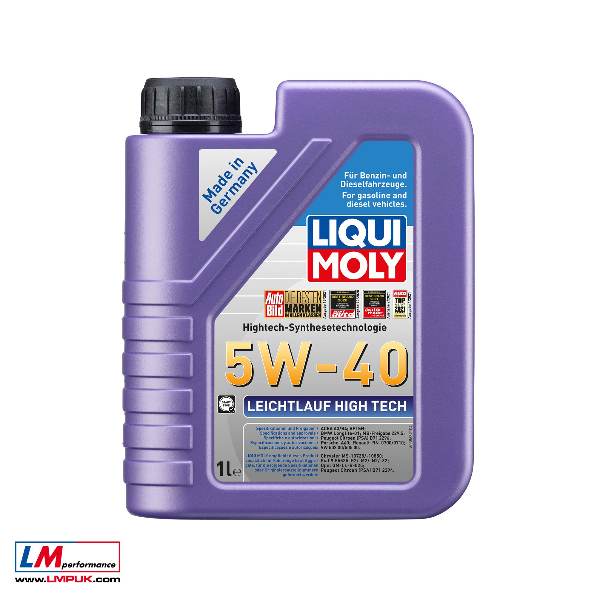 6L Liqui Moly Leichtlauf 10W-40 Öl Motoröl Öl-Schlamm-Spülung Cera Tec