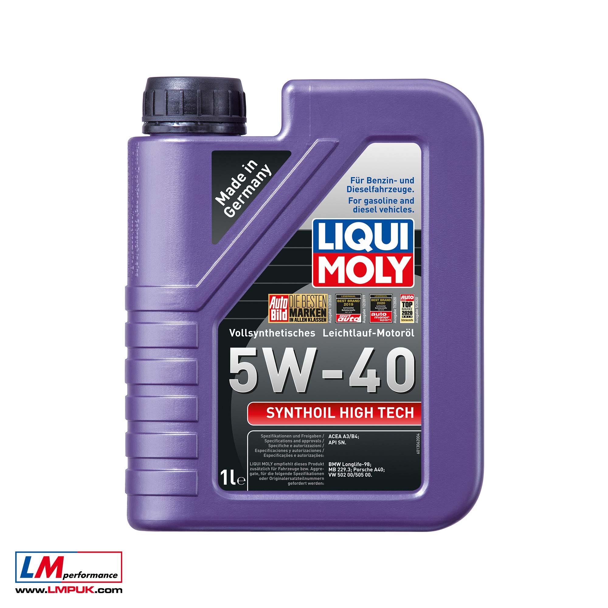 Synthoil High Tech 5W-40 Engine Oil by LIQUI MOLY – LM Performance