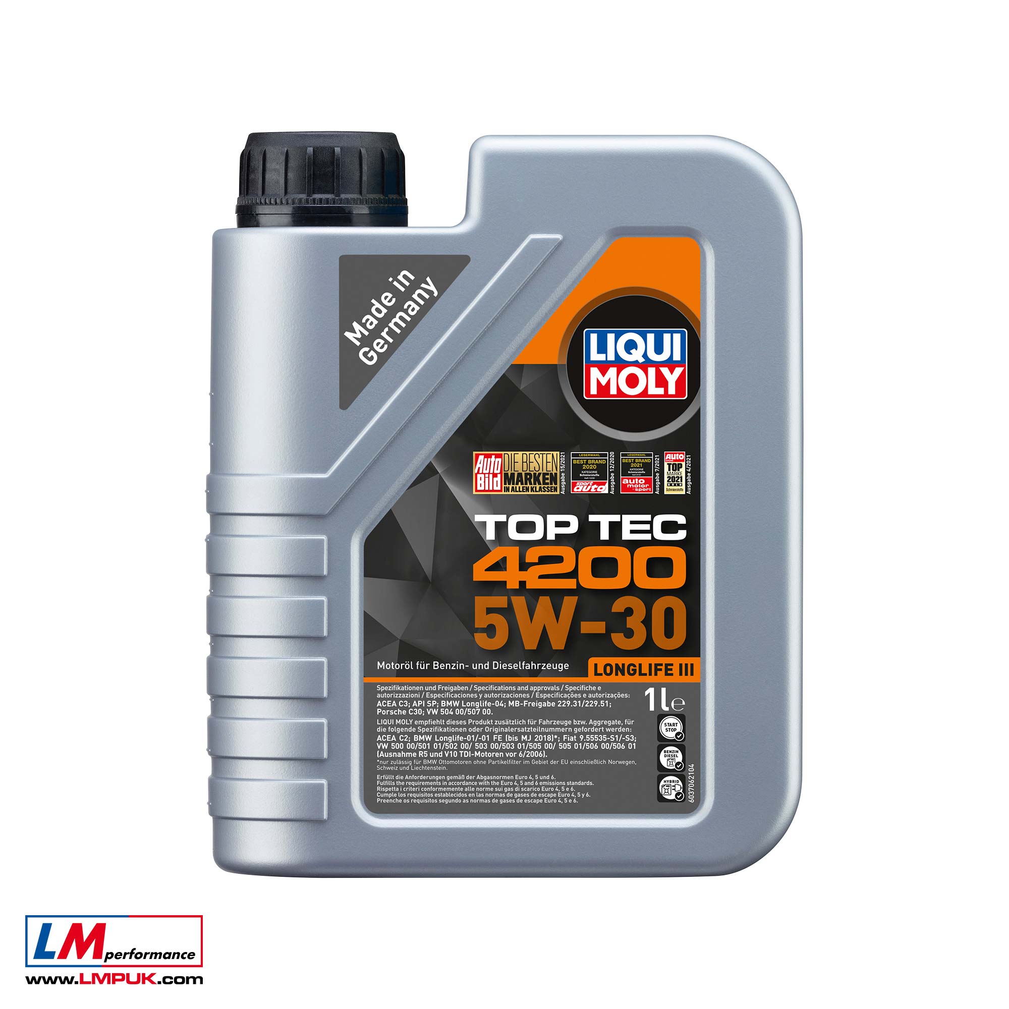 Liqui Moly Top Tec 4200 5W-30 (5L) - Case of 4